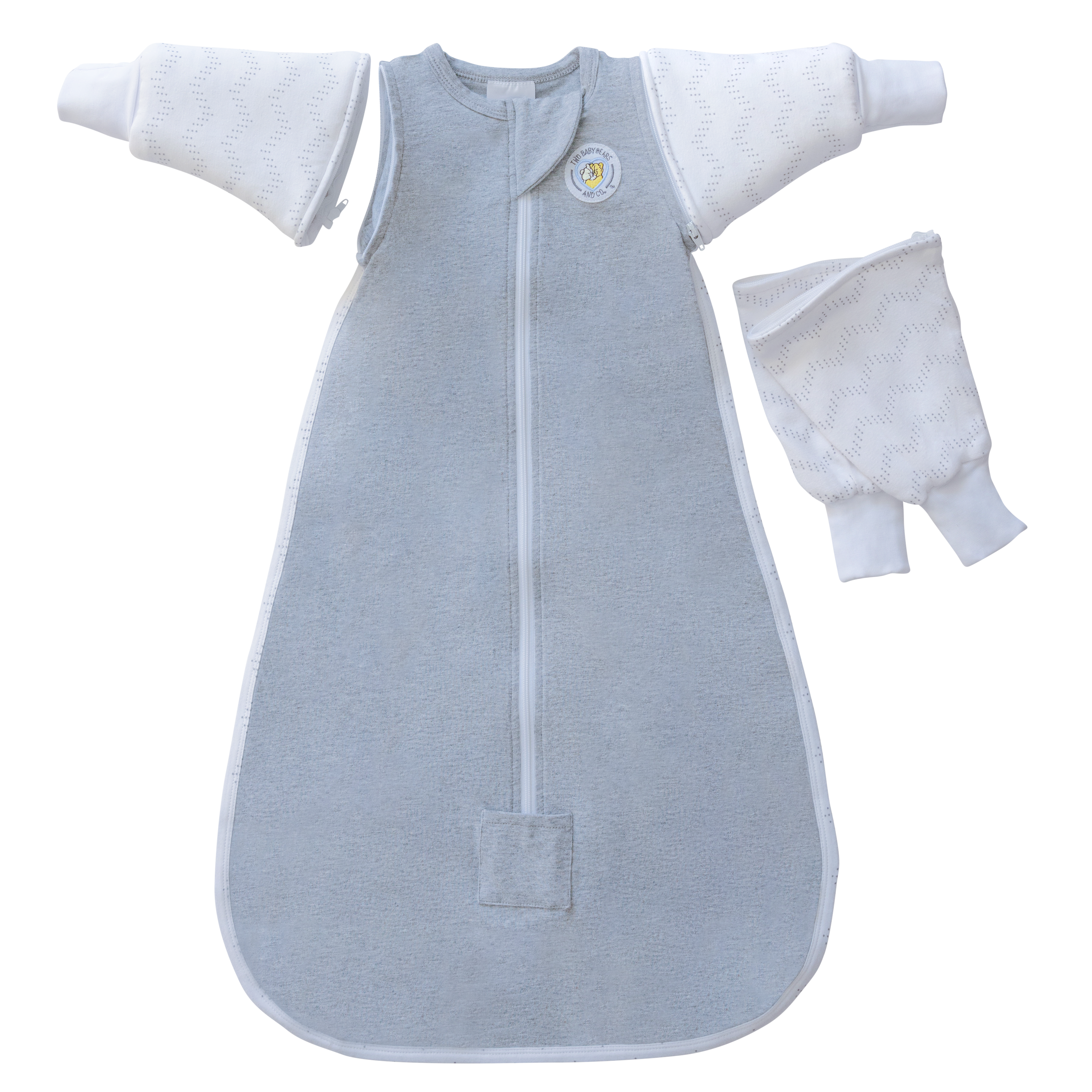 Swaddle Sleeves Sack™ Mitten Sleeves Set – Two Baby Bears and